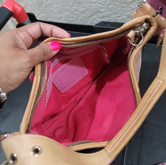 Coach Y2k Rare Barbie Pink Soho Baguette Hand Bag - Picture 9 of 11